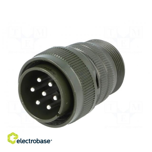 Connector: circular | plug | for cable | PIN: 7 | male | soldering | MS/DS фото 2