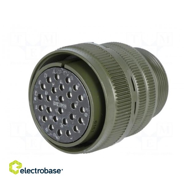 Connector: circular | plug | for cable | PIN: 26 | female | soldering image 2