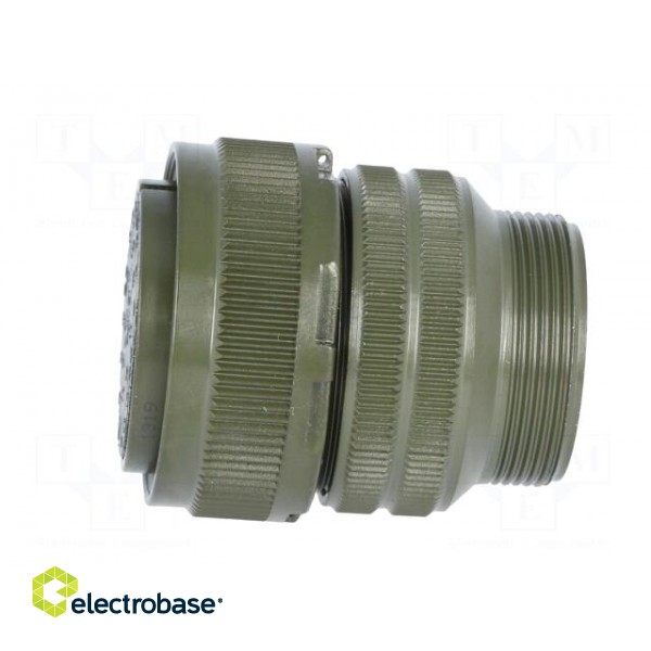 Connector: circular | size 28 | MS/DS | aluminium alloy | olive | plug image 3
