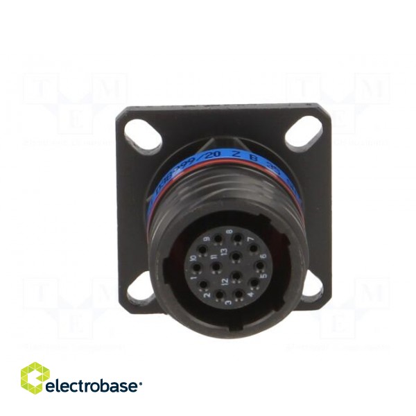 Connector: military | socket | female | PIN: 13 | size 11 | black | 5A image 9