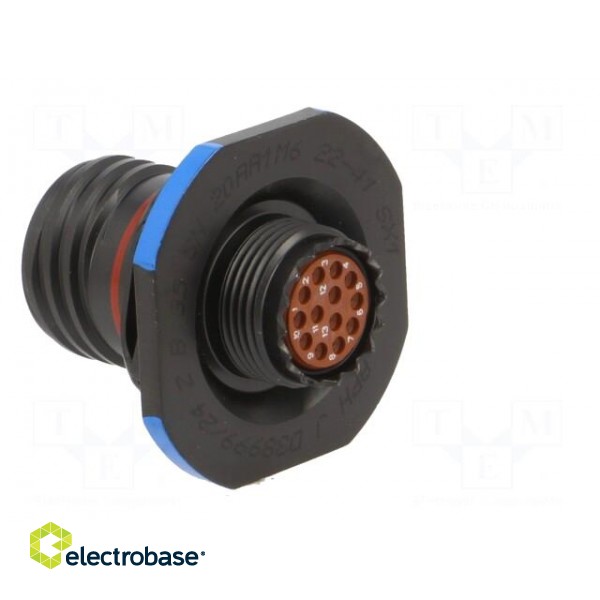 Connector: military | socket | female | PIN: 13 | size 11 | black | 5A image 4