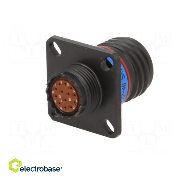 Connector: military | socket | male | PIN: 13 | size 11 | black | crimped image 6