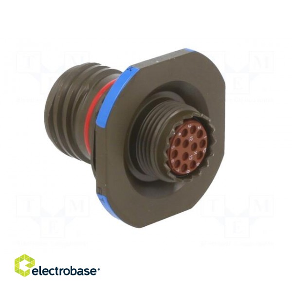 Connector: military | socket | male | PIN: 13 | size 11 | olive | crimped фото 4