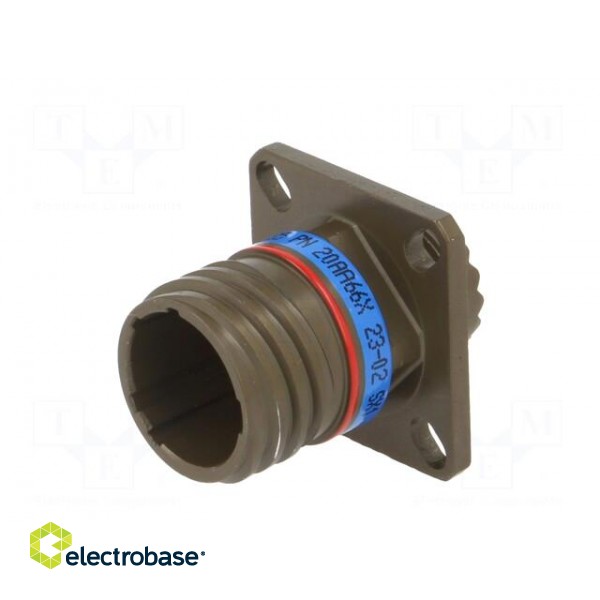 Connector: military | socket | male | PIN: 13 | size 11 | olive | crimped paveikslėlis 2