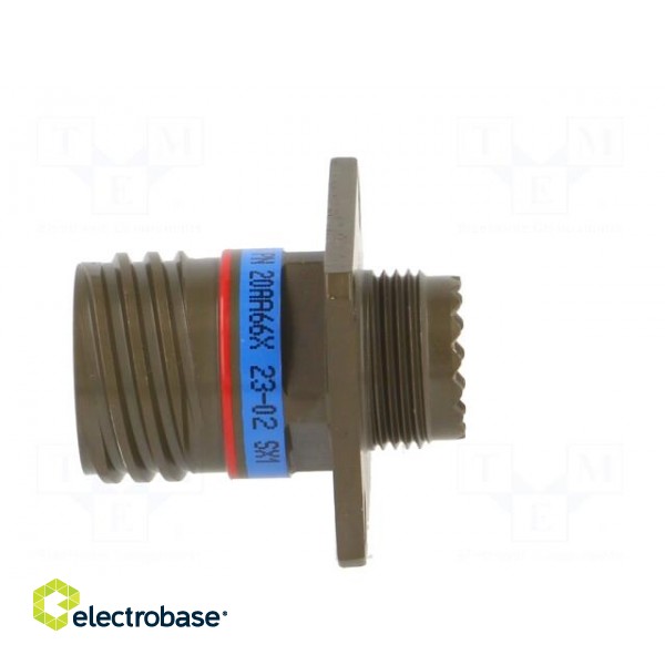 Connector: military | socket | male | PIN: 13 | size 11 | olive | crimped paveikslėlis 3