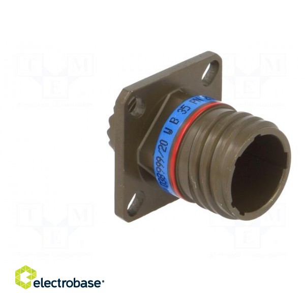 Connector: military | socket | male | PIN: 13 | size 11 | olive | crimped paveikslėlis 8