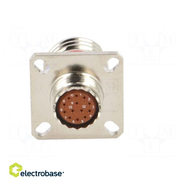 Connector: military | socket | female | PIN: 13 | size 11 | silver | 5A фото 5
