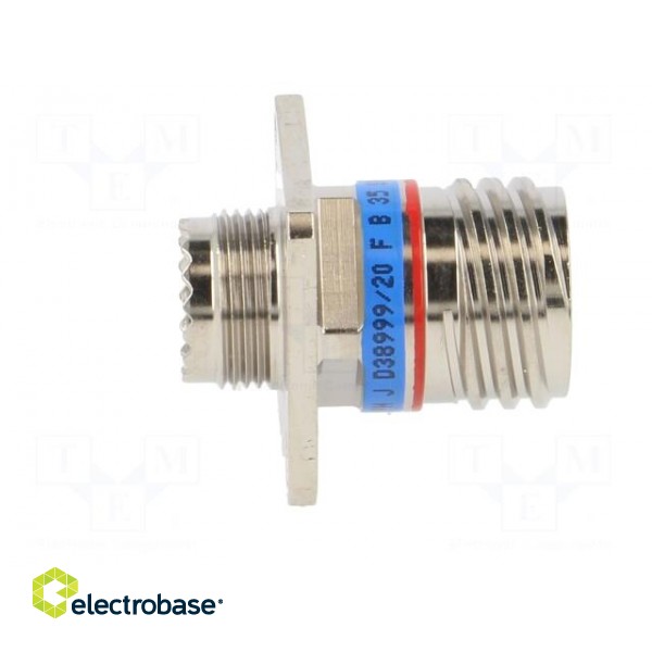 Connector: military | socket | female | PIN: 13 | size 11 | silver | 5A фото 7
