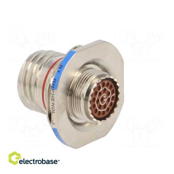 Connector: military | socket | female | PIN: 22 | size 13 | silver | 5A paveikslėlis 4