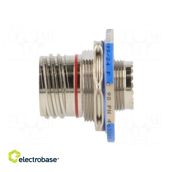 Connector: military | socket | male | PIN: 10 | size 13 | silver | crimped paveikslėlis 3