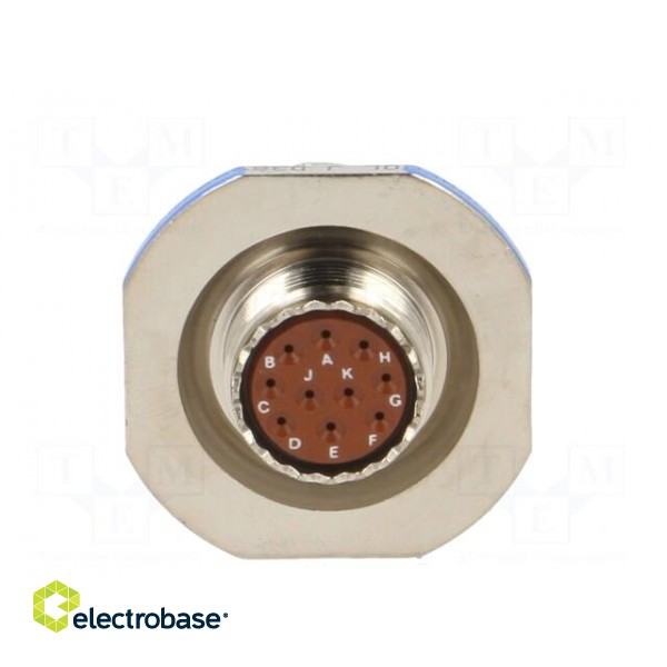 Connector: military | socket | male | PIN: 10 | size 13 | silver | crimped фото 5