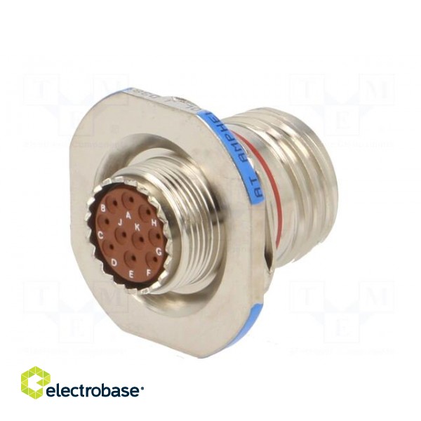 Connector: military | socket | male | PIN: 10 | size 13 | silver | crimped фото 6