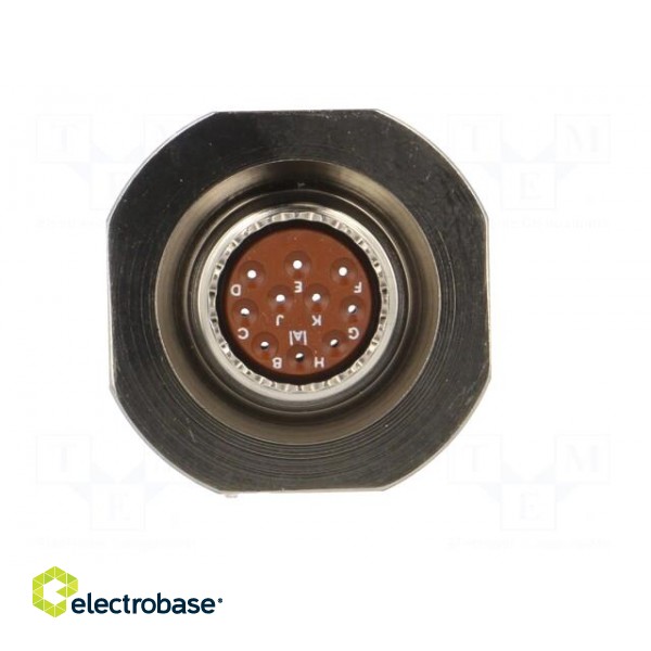 Connector: military | socket | female | PIN: 10 | size 13 | silver | 7.5A paveikslėlis 5