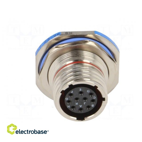Connector: military | socket | female | PIN: 10 | size 13 | silver | 7.5A image 9