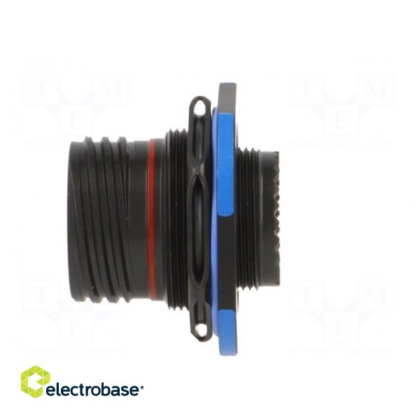 Connector: military | socket | male | PIN: 37 | size 15 | black | crimped paveikslėlis 3