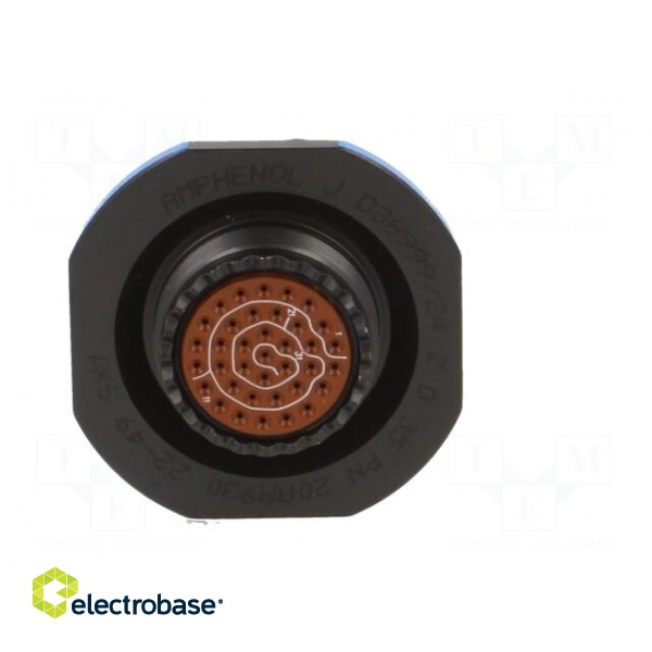 Connector: military | socket | male | PIN: 37 | size 15 | black | crimped paveikslėlis 5