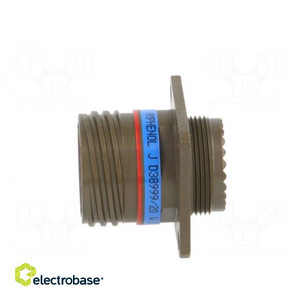 Connector: military | socket | male | PIN: 37 | size 15 | olive | crimped paveikslėlis 3