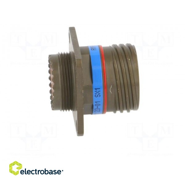Connector: military | socket | male | PIN: 37 | size 15 | olive | crimped paveikslėlis 7