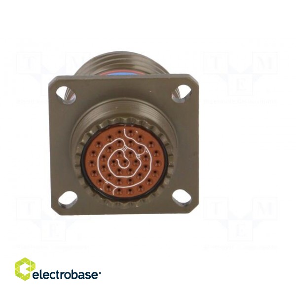 Connector: military | socket | female | PIN: 37 | size 15 | olive | 5A paveikslėlis 5