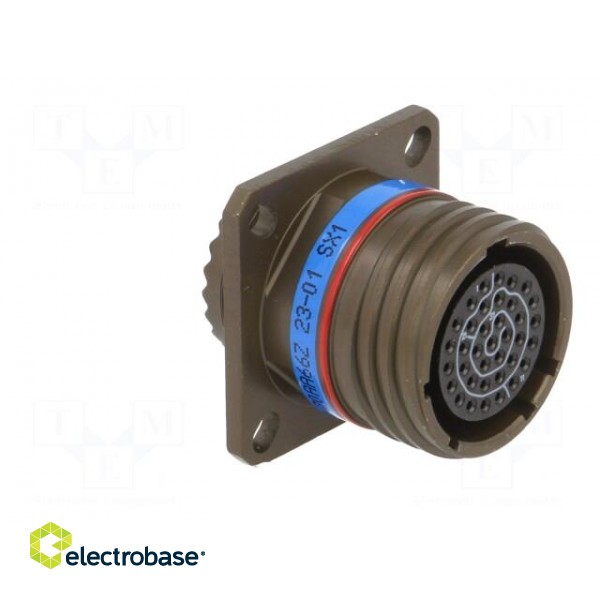 Connector: military | socket | female | PIN: 37 | size 15 | olive | 5A фото 8
