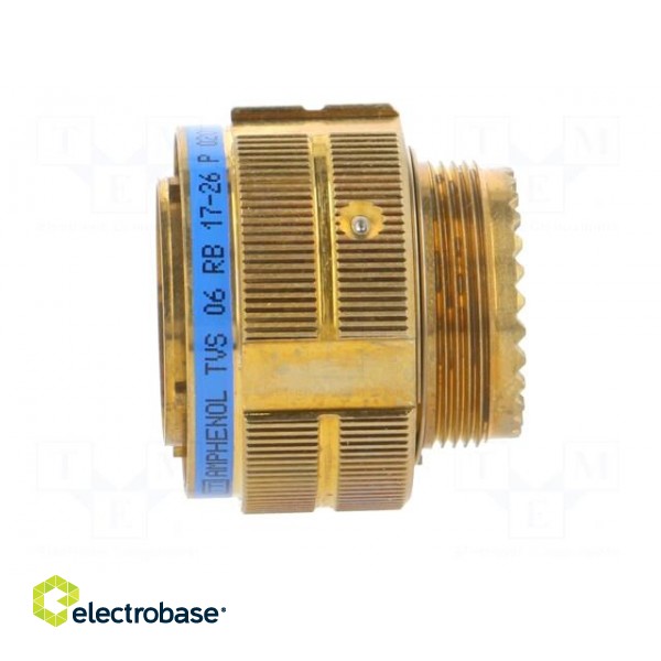 Connector: military | size 17 | Series III TV | olive | plug | male image 3