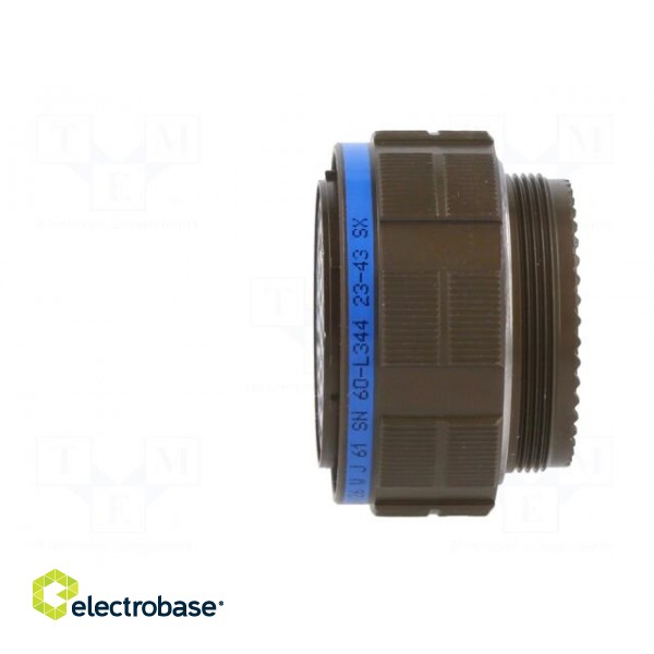 Connector: military | plug | female | PIN: 61 | size 25 | olive | crimped image 3