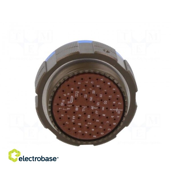 Connector: military | plug | female | PIN: 61 | size 25 | olive | crimped paveikslėlis 5