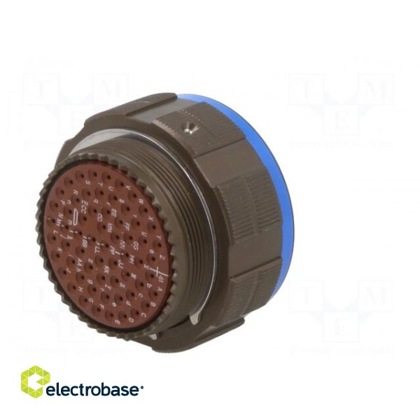 Connector: military | plug | female | PIN: 61 | size 25 | olive | crimped paveikslėlis 6