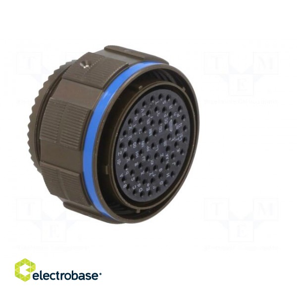 Connector: military | plug | female | PIN: 61 | size 25 | olive | crimped image 8