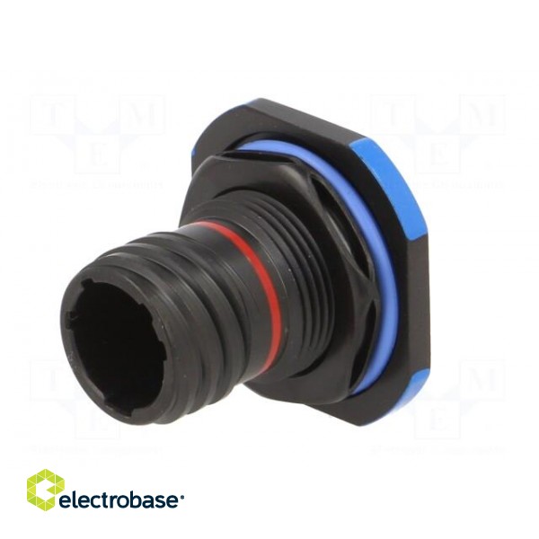 Connector: military | socket | male | PIN: 6 | size 9 | aluminium alloy image 2