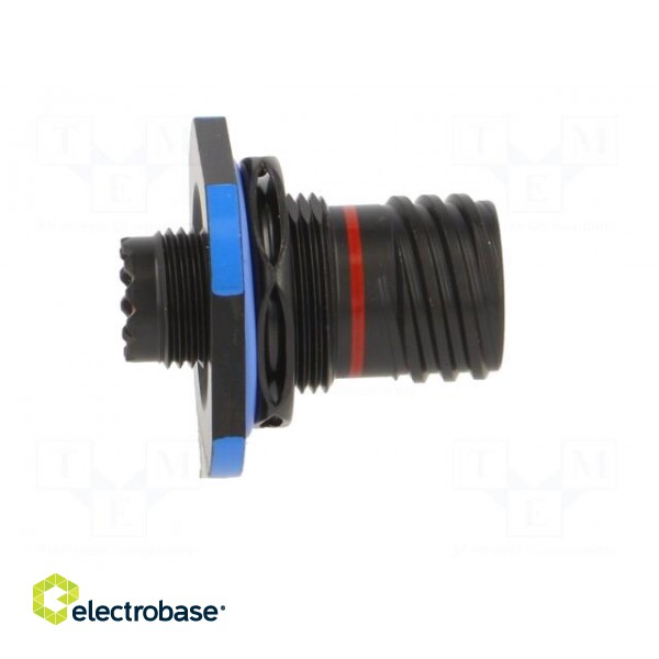Connector: military | socket | female | PIN: 6 | size 9 | black | crimped paveikslėlis 7