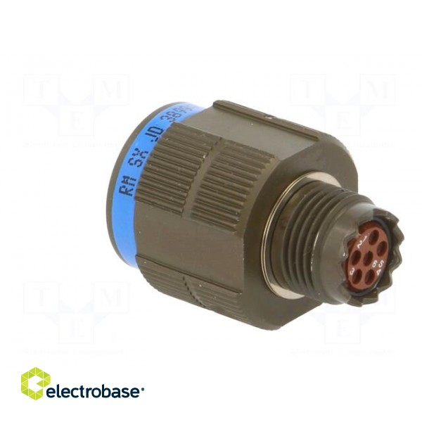 Connector: military | plug | male | PIN: 6 | size 9 | aluminium alloy image 4