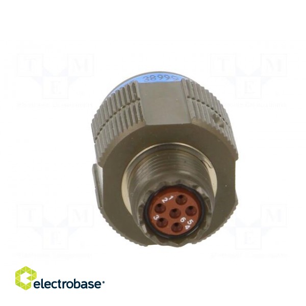 Connector: military | plug | male | PIN: 6 | size 9 | aluminium alloy image 5