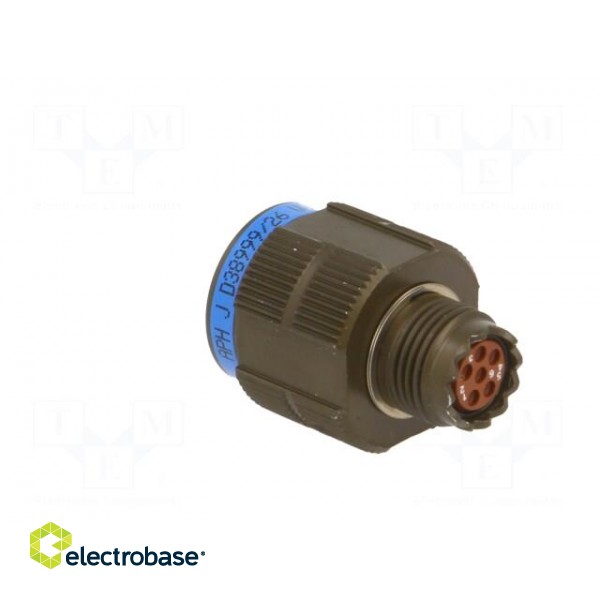 Connector: military | plug | female | PIN: 6 | size 9 | aluminium alloy image 4