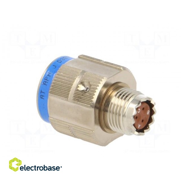 Connector: military | plug | male | PIN: 3 | size 9 | aluminium alloy image 4