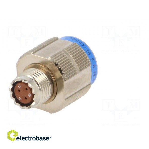 Connector: military | plug | male | PIN: 3 | size 9 | aluminium alloy image 6