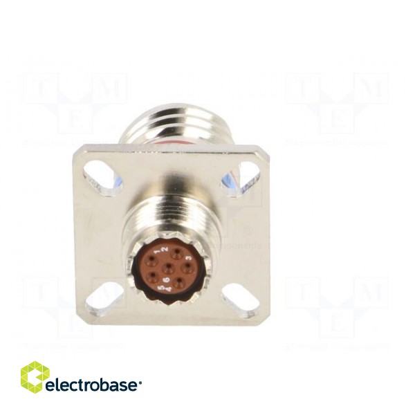 Connector: military | socket | female | PIN: 6 | size 9 | silver | crimped image 5