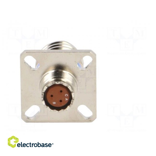Connector: military | socket | female | PIN: 3 | size 9 | silver | crimped paveikslėlis 5