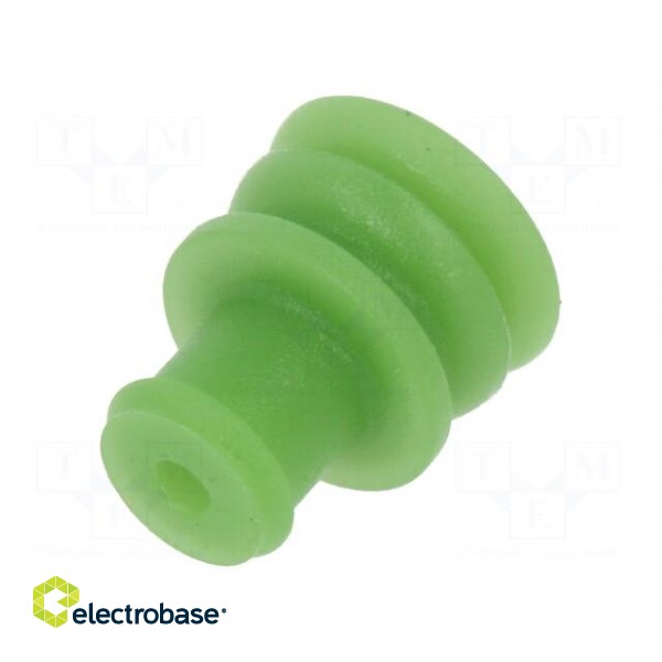 Gasket for wire | Superseal 1.5 | green | Øcable: 1.4÷1.7mm image 1