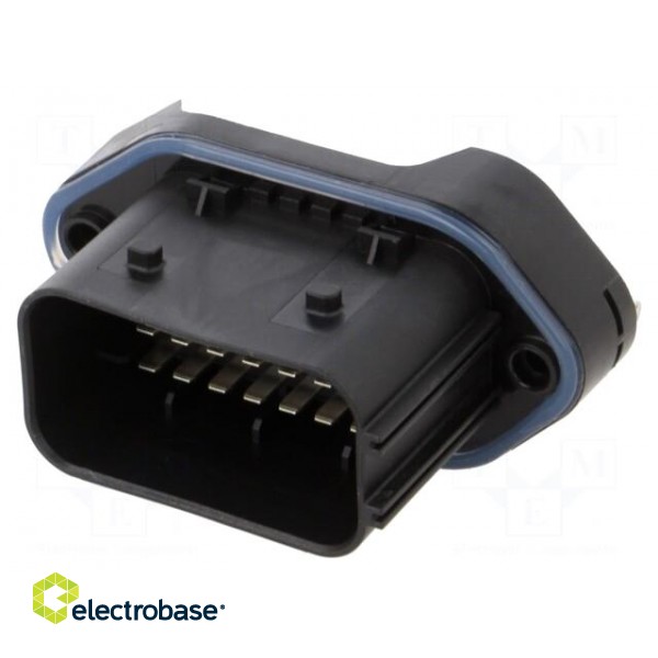 Connector: automotive | LEAVYSEAL | male | socket | PIN: 21 | black | THT paveikslėlis 1