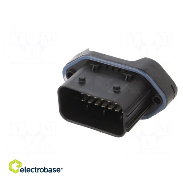 Connector: automotive | LEAVYSEAL | male | socket | PIN: 21 | black | THT paveikslėlis 2