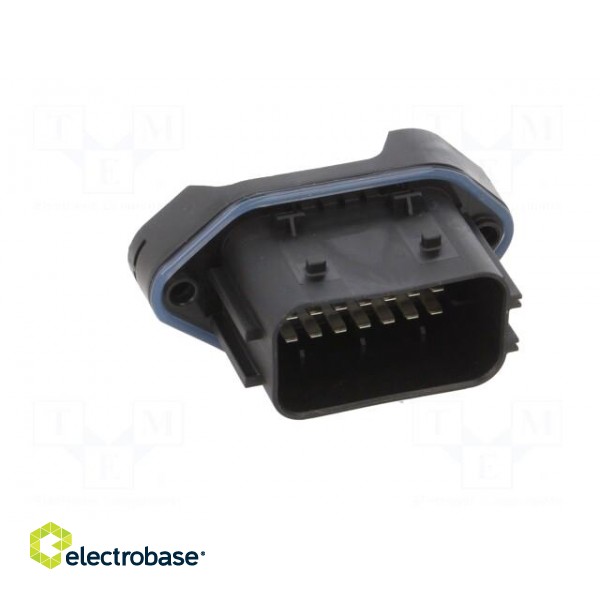 Connector: automotive | LEAVYSEAL | male | socket | PIN: 21 | black | THT paveikslėlis 9
