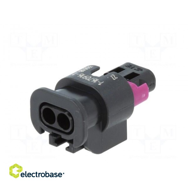 Connector: automotive | MCON 1.2 | plug | female | PIN: 2 | IP69K | black image 6