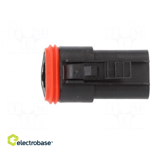 Connector: automotive | ML-XT | female | plug | for cable | PIN: 3 | black image 3