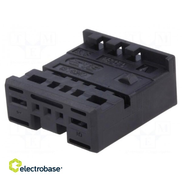 Connector: automotive | MPQ,MQS | plug | female | for cable | black paveikslėlis 1