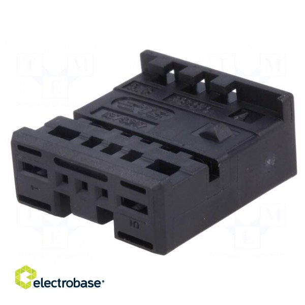 Connector: automotive | MPQ,MQS | plug | female | for cable | black paveikslėlis 2