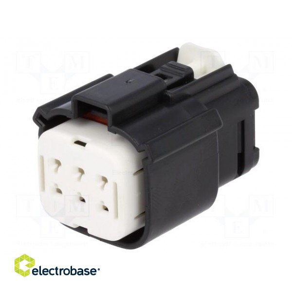 Connector: automotive | MX150L | female | plug | for cable | PIN: 6 | IP67 paveikslėlis 1