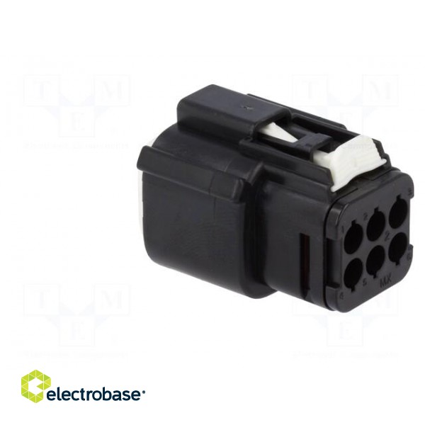 Connector: automotive | MX150L | female | plug | for cable | PIN: 6 | IP67 paveikslėlis 4