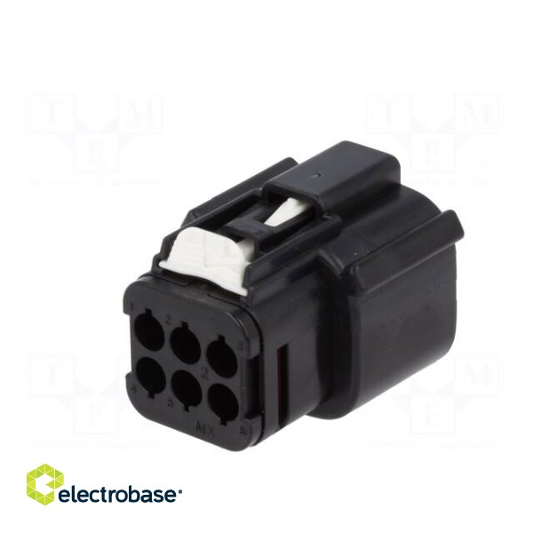 Connector: automotive | MX150L | female | plug | for cable | PIN: 6 | IP67 paveikslėlis 6