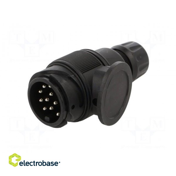 Connector: automotive | plug | for cable | PIN: 13 | Type: short | 12VDC image 2